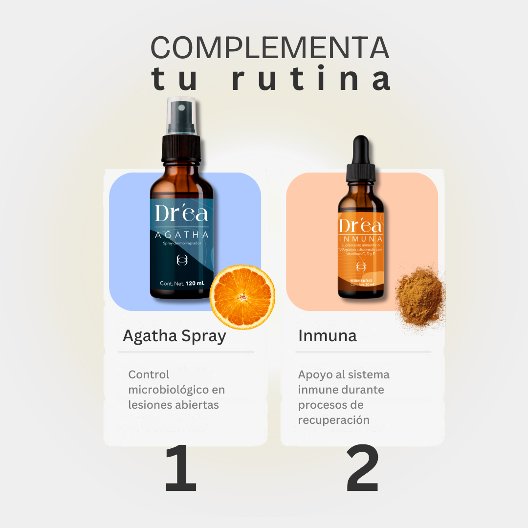 Gel dermolimpiador para piel expuesta, comprometida y con lesiones recurrentes