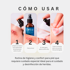 Spray dermolimpiador para piel expuesta, comprometida y con lesiones recurrentes